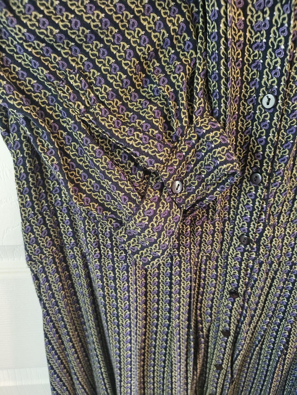VINTAGE April Cornell Shirt Dress, Women's XL: REPAIRED - Ships Free, Price Firm - Picture 6 of 11